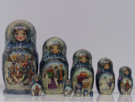 Matrioska Collezione 18 Nesting Doll Collection 18