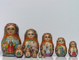 Matrioska Collezione 18 Nesting Doll Collection 18